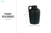 Picture of 363-014 One-handled Speckled Dark Olive Green Ceramic Vase