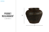 Picture of 363-017 Vintage Crackle Ceramic Vase