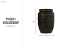Picture of 363-018 Vintage Crackle Ceramic Vase