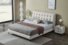 Picture of AUGUSTA Genuine Leather Bed Frame in King Size (Light Grey)