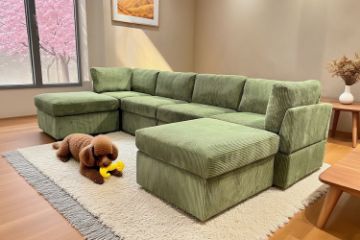 Picture of WINSLOW Corduroy Fabric Modular Sofa Range