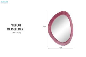 Picture of 329-005 W60 H90 Wall mirror(Pink)