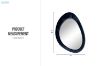 Picture of 329-006 60x90cm Wall mirror(Blue)