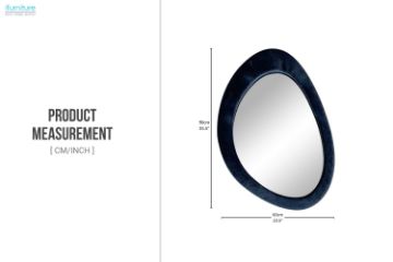 Picture of 329-006 W60 H90 Wall mirror(Blue)