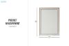 Picture of 339-009 H80 Golden Right Angle Wall mirror with LED Light
