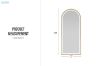 Picture of 339-014 H170 Golden Arch Mirror with LED Light