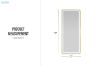 Picture of 339-015 H170 Golden Rounded Rectangle Mirror with LED Light