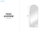 Picture of 339-029 H165 Arch Aluminum Alloy Stand Mirror