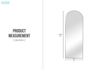 Picture of 339-029 H165 Arch Aluminum Alloy Stand Mirror