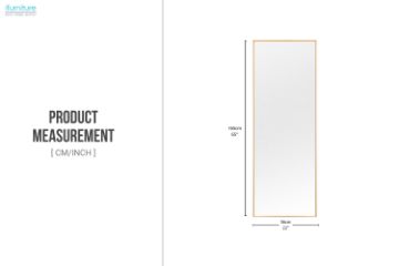 Picture of 339-030 H165 Golden Right Angle Aluminum Alloy Stand Mirror