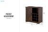 Picture of KENZO 80 One-Door Storage Wine Cabinet/Buffet (Espresso)