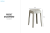 Picture of NAXOS Stackable Stool (Grey)