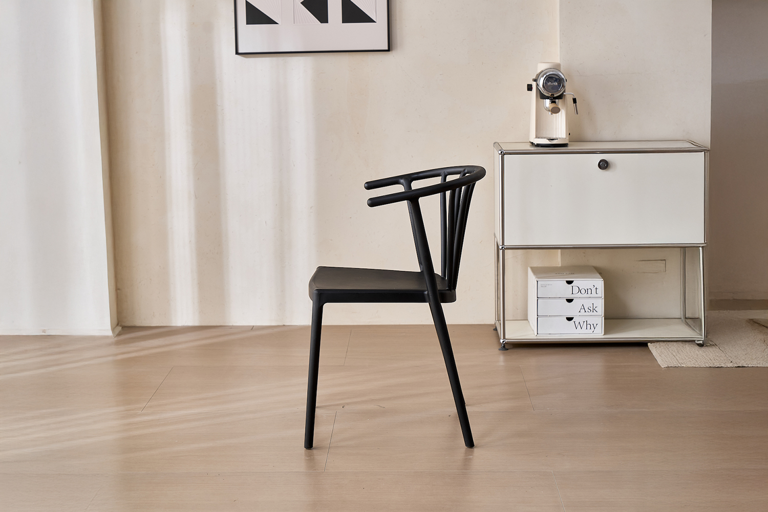 ZELMA Dining Chair - UV, Water & Moisture Resistance (Black)
