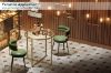 Picture of OTIS D68 Tempered Glass Top Dining/Bar Table (Golden)