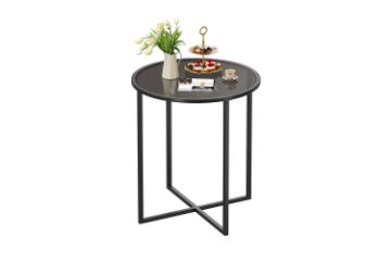 Picture of OTIS D68 Tempered Glass Top Dining/Bar Table (Black)