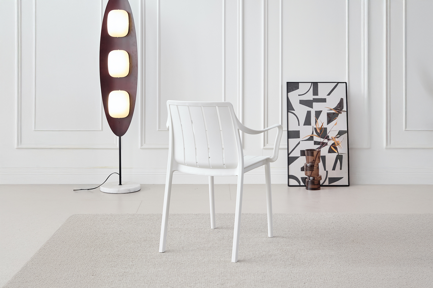 TUFEX Dining Chair - UV, Water & Moisture Resistance (White)