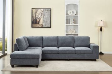Picture of OSAKA Sectional Sofa (Grey) - Chaise Facing Left without Ottoman
