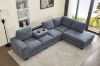 Picture of OSAKA Sectional Sofa (Grey) - Chaise Facing Right with Ottoman
