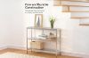 Picture of JOSEF 90 Tempered Glass Console Table with 3 Tiers