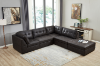 Picture of AUSTEN Foil-Printed Fabric Modular Sectional Sofa Range - 5PC Big Combo Set (Armlessx2 + Arm Facing Leftx1 + Arm Facing Rightx1 + Ottomanx1)