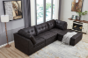 Picture of AUSTEN Foil-Printed Fabric Modular Sectional Sofa Range - 5PC Big Combo Set (Armlessx2 + Arm Facing Leftx1 + Arm Facing Rightx1 + Ottomanx1)