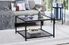 Picture of LINDELL 70 Square Tempered Glass Coffee Table with Shelf 