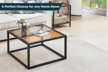 Picture of TOBAGO 68 Square Tempered Glass Coffee Table
