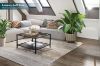 Picture of TOBAGO 68 Square Tempered Glass Coffee Table (Black) 