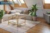 Picture of TOBAGO 68 Square Tempered Glass Coffee Table (Golden)