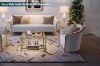 Picture of TOBAGO 68 Square Tempered Glass Coffee Table (Golden)