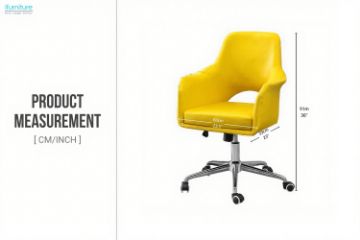 Picture of  REKO Height Adjustable Office Chair (Yellow)