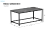 Picture of GASTON 80 Coffee Table (Grey)