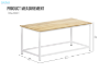 Picture of GASTON 80 Coffee Table (Oak Colour)