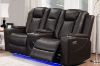 Picture of MONROSE Air Leather Dual Motor Reclining Sofa Range (Brown) - 3RRC+2RRC Sofa Set