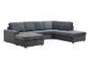 Picture of WILLIAM Sectional Sofa with Ottoman - Chaise Facing Right