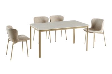 Picture of ONSLOW 150 5PC Sintered Stone Top Dining Set