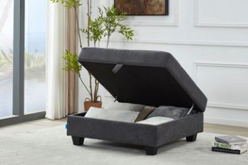 Picture of LIBERTY Premium Sectional Sofa (Dark Grey) - Storage Ottoman Only