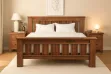 Picture of FLINDERS Solid Pine Wood Bed Frame in Queen/Super King Size