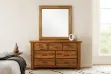 Picture of FLINDERS 7-Drawer Solid Pine Wood Dresser with Mirror