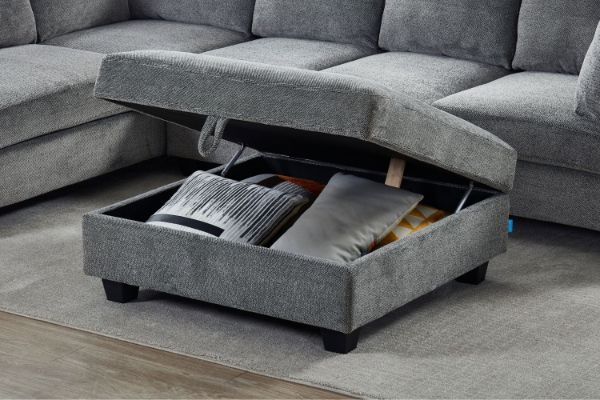Picture of LIBERTY Premium Sectional Sofa (Sandstone) - Storage Ottoman Only
