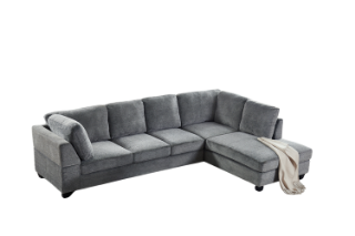 Picture of LIBERTY Premium Sectional Sofa (Grey) - Chaise Facing Right
