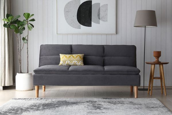 Picture of PASHA 3 Seater Sofa Bed (Grey)