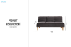 Picture of PASHA 3 Seater Sofa Bed (Grey)