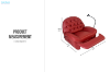 Picture of SANO 360° Swivel Manual Recliner Lounge Chair with Mobile Holder (Burgundy)