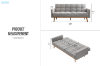 Picture of HORMI 3 Seater Sofa Bed (Grey)
