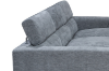 Picture of Frankfurt Sectional Fabric Sofa (Grey) - Chaise Facing Right