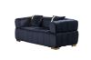 Picture of  [FLOOR MODEL CLEARANCE] VEGAS Chesterfield Velvet 2 Seater Sofa (Black)