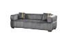 Picture of [FLOOR MODEL CLEARANCE] VEGAS Chesterfield 3 Seater  Velvet  Sofa (Grey) 