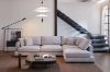 Picture of  [FLOOR MODEL CLEARANCE] WONDERLAND Chaise Facing Left Feather-Filled Fabric Sectional Sofa