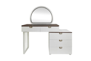 Picture of THIAGO 5-Drawer Tray-Style Top Dressing Table with LED Mirror